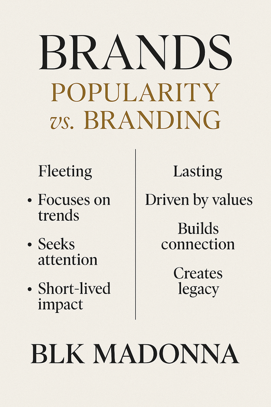 BRANDS: Popularity vs. Branding — Why One Fades and the Other Lasts
