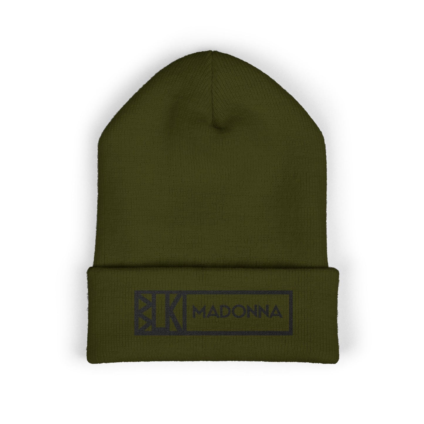 BLK MADONNA Signature Embroidered Beanie Two