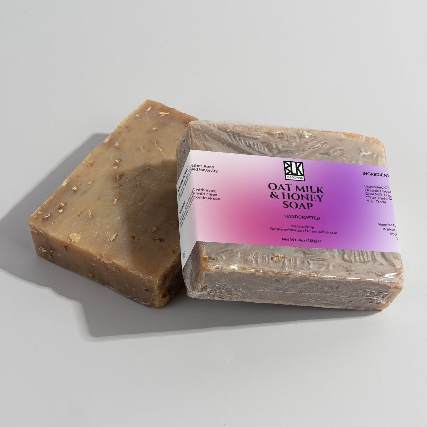 BLK Madonna Oat Milk Honey Soap