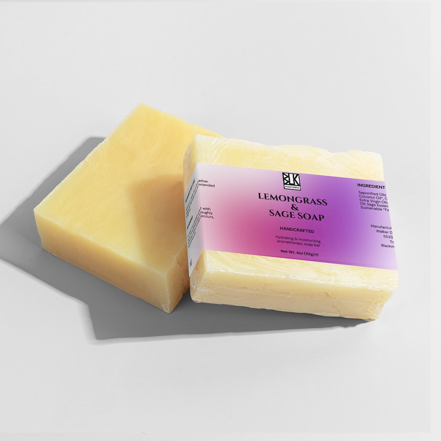 BLK Madonna Lemongrass & Sage Soap