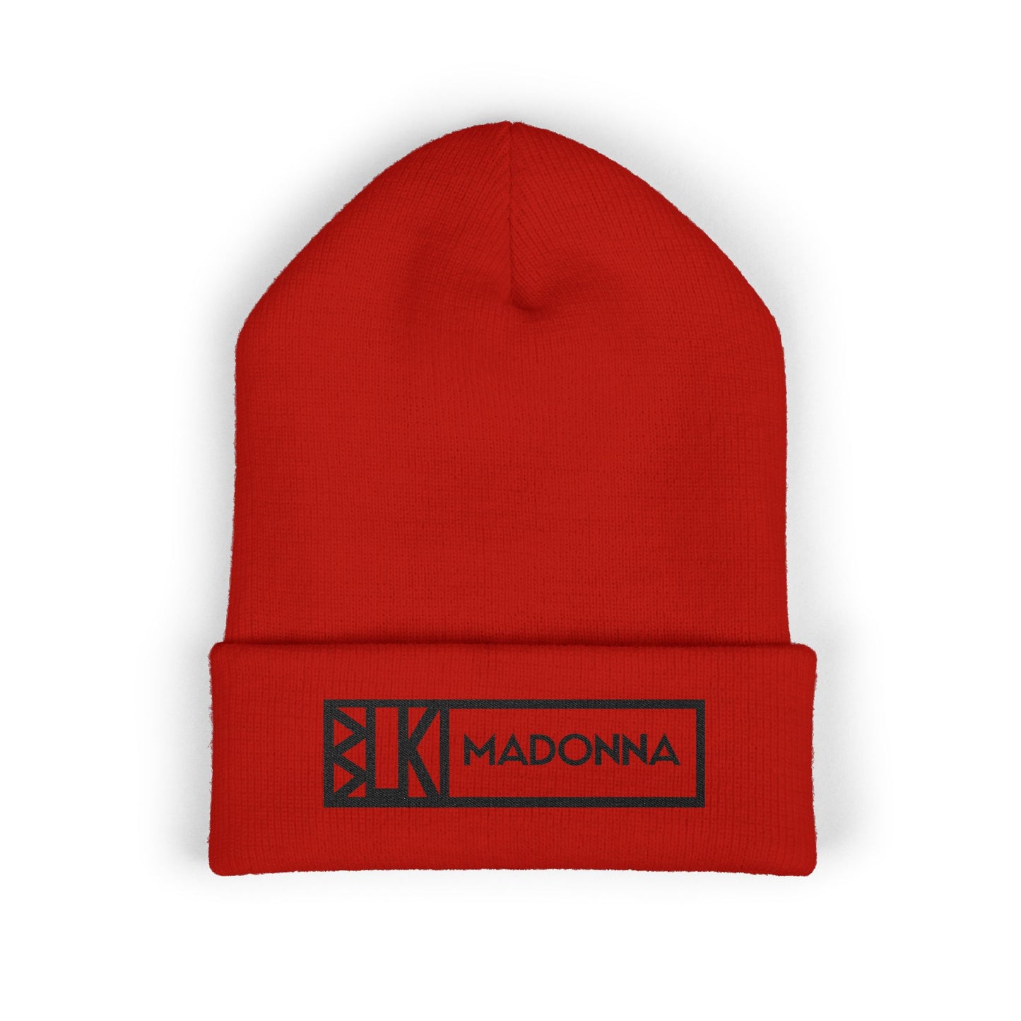 BLK MADONNA Signature Embroidered Beanie Two
