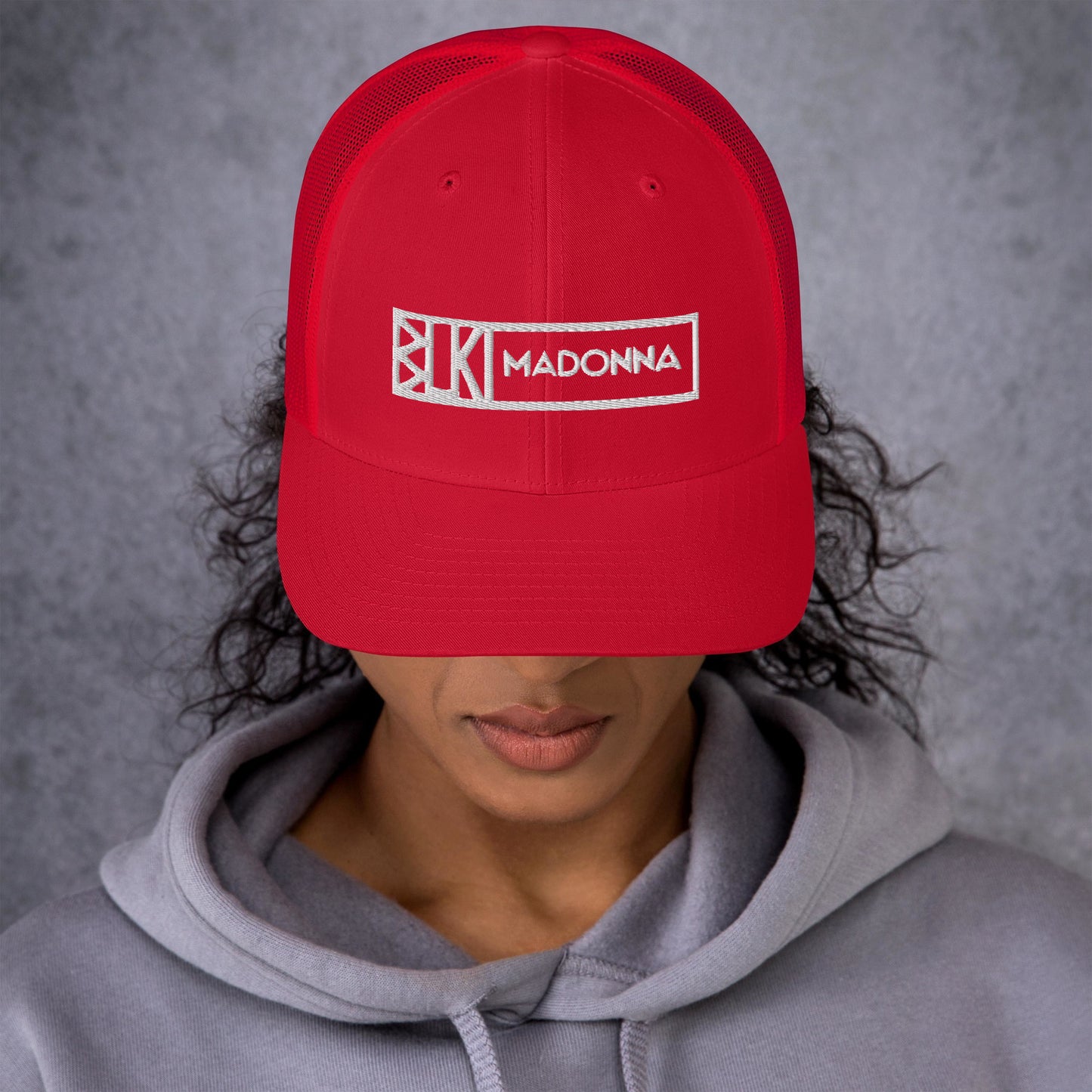 Blk Madonna Trucker Cap