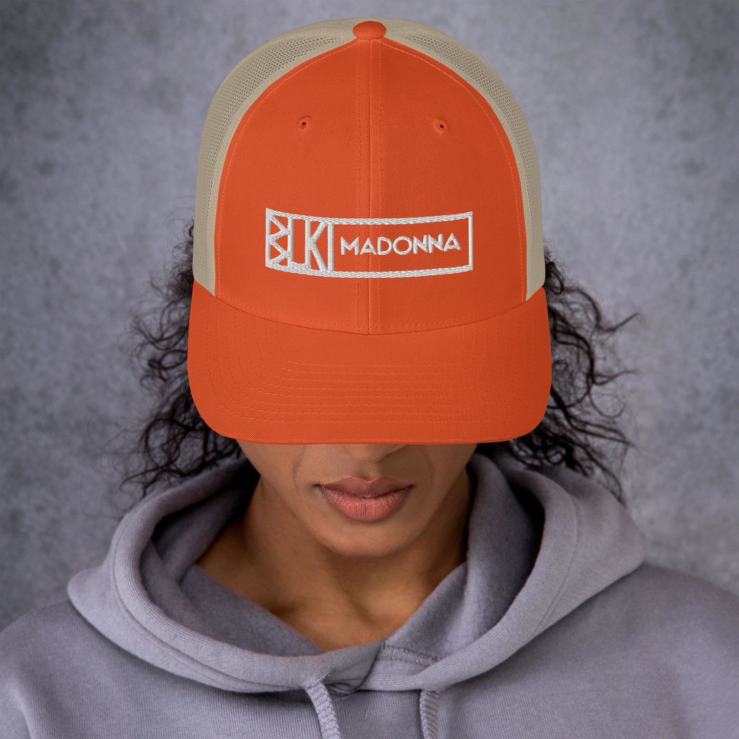 Blk Madonna Trucker Cap